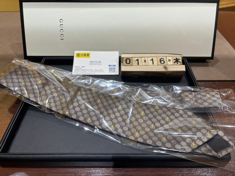 グッチ　GUCCI　ネクタイ　衣料品　買取　大黒屋　仙台パルコ店