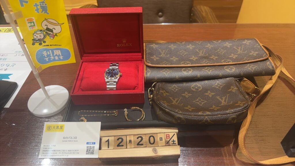 ROLEX　77080　オイパぺ青文字盤 Louis Vuitton ミニ ポシェット アクセソワール　M58009 Louis Vuitton ポシェット ツイン M51852 貴金属3点