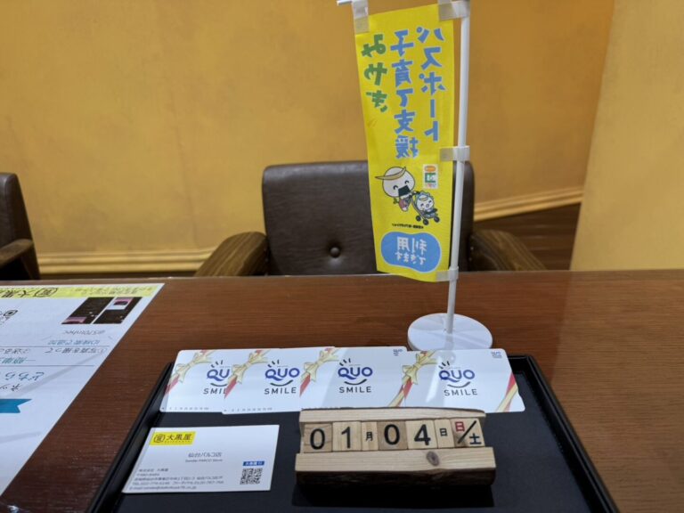 QUOカード　買取　仙台PARCO　大黒屋 (4)