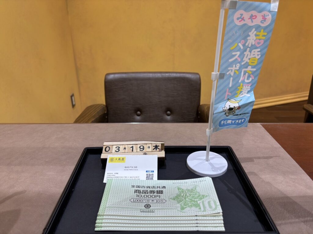 全国共通商品券　買取　仙台Parco　大黒屋