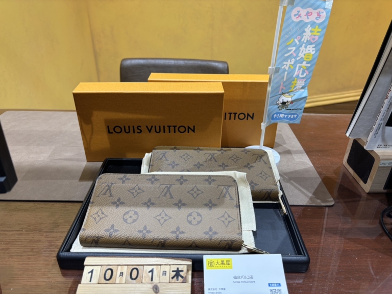 Louis Vuitton, 財布, ｼﾞｯﾋﾟｰ･ｳｫﾚｯﾄ, ﾓﾉｸﾞﾗﾑ･ﾘﾊﾞｰｽ, M82444, 仙台パルコ, 大黒屋, 新品, 買取